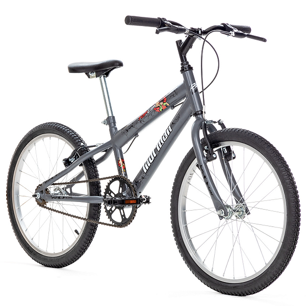 Bicicleta Aro 20 MTB C23 Top Lip V-Brake Grafite - Mormaii