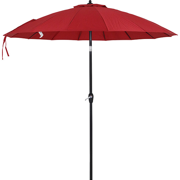 Ombrelone Chino Articulado Fibra de Vidro 2,50m Vermelho Bel