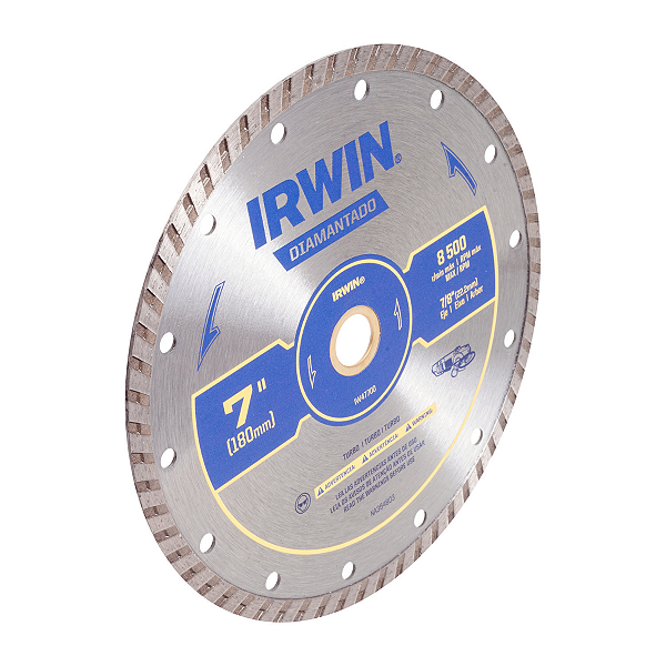 Disco Diamantado Turbo 180 mm 2 mm 7' x 7/8' Irwin - IW47700