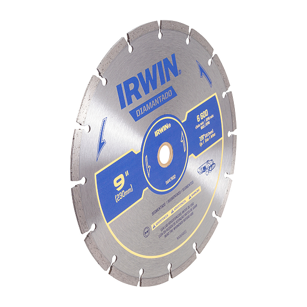 Disco Diamantado Segmentado 230 x 22mm Irwin - IW47902