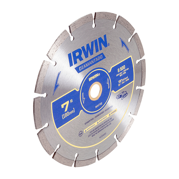 Disco Diamantado Segmentado 180 x 22mm Irwin - IW47702