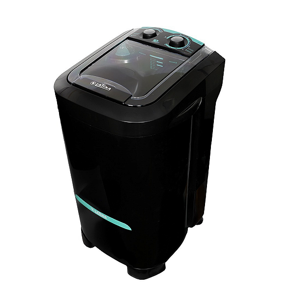 Lavadora De Roupas Tanquinho 127V Latina 10kg Semiautomática LA553 Preto