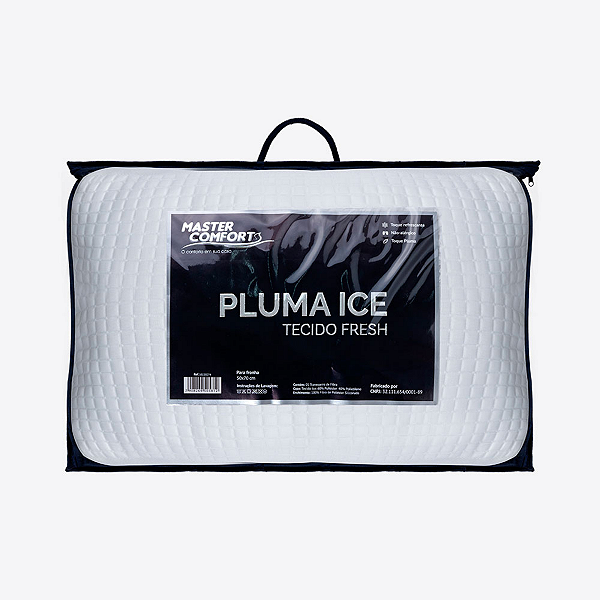 Travesseiro Toque De Pluma Malha Ice - Master Comfort