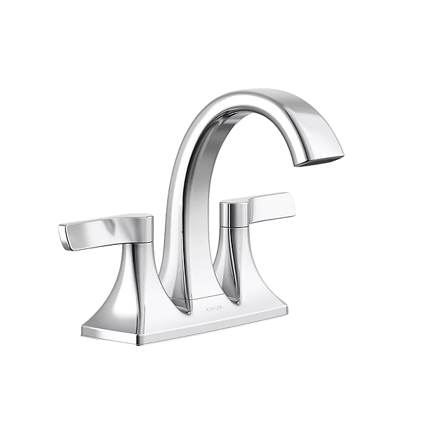 Torneira Misturador Kohler Maxton para Lavatório Centerset 102 mm K-R22476-4D-CP Cromado Polido