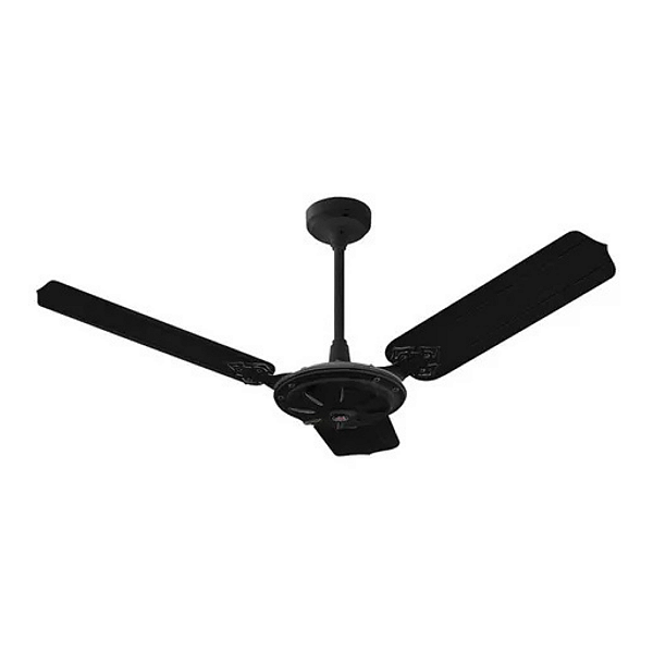 Ventilador de Teto Comercial New Eco 3 Pás de Chapa Preto 220V - Venti Delta