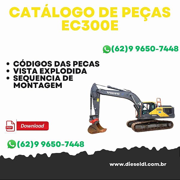 CATÁLOGO DE PEÇAS EC300E ESCAVADEIRA VOLVO