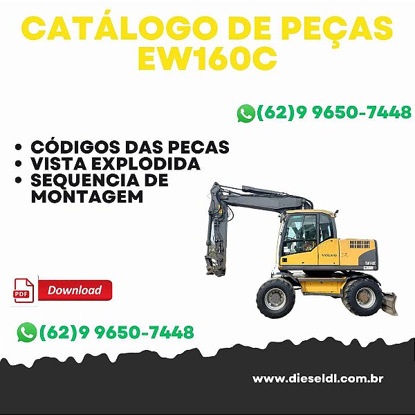 CATÁLOGO DE PEÇAS EW160C ESCAVADEIRA  VOLVO