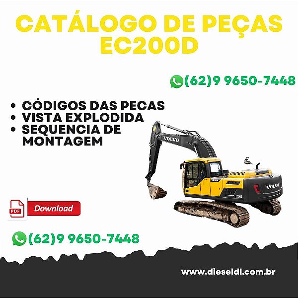 CATÁLOGO DE PEÇAS EC200D ESCAVADEIRA  VOLVO