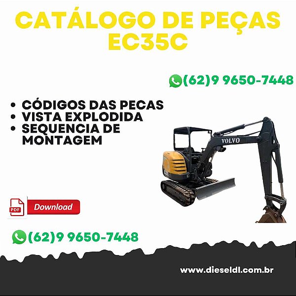 CATÁLOGO DE PEÇAS EC35C MINI ESCAVADEIRA  VOLVO