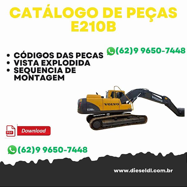 CATÁLOGO DE PEÇAS EC210B PRIME ESCAVADEIRA  VOLVO