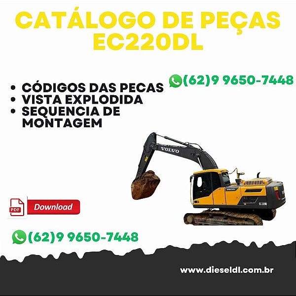 CATÁLOGO DE PEÇAS ESCAVADEIRA EC220D L  VOLVO