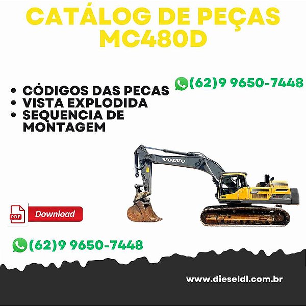 CATÁLOGO DE PEÇAS EC480D L ESCAVADEIRA VOLVO