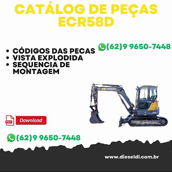 CATÁLOGO DE PEÇAS ECR58D ESCAVADEIRA VOLVO
