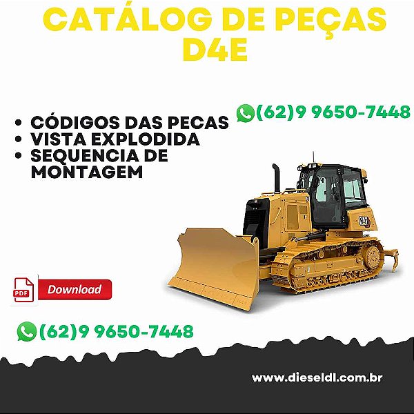 CATÁLOGO DE PEÇAS D4E TRATOR ESTEIRAS CAT