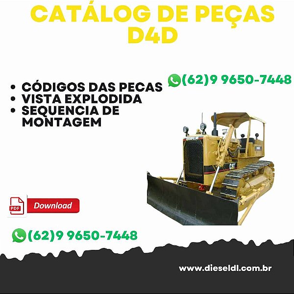 CATÁLOGO DE PEÇAS D4D TRATOR ESTEIRAS  CAT