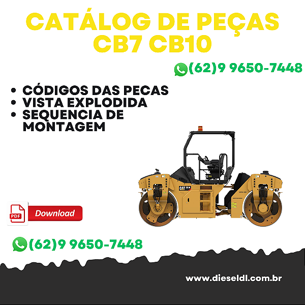 CATÁLOGO DE PEÇAS CB7 CB10 COMPACTADOR ASFÁLTICO  CAT