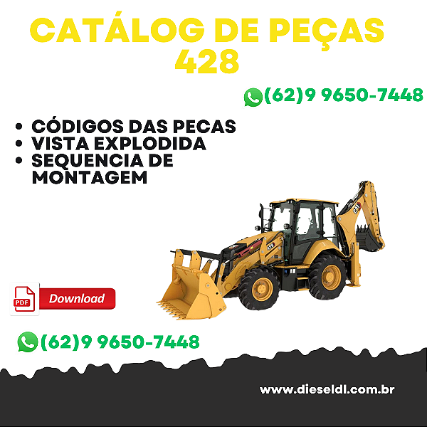 CATÁLOGO DE PEÇAS  RETROESCAVADEIRA 428 CAT