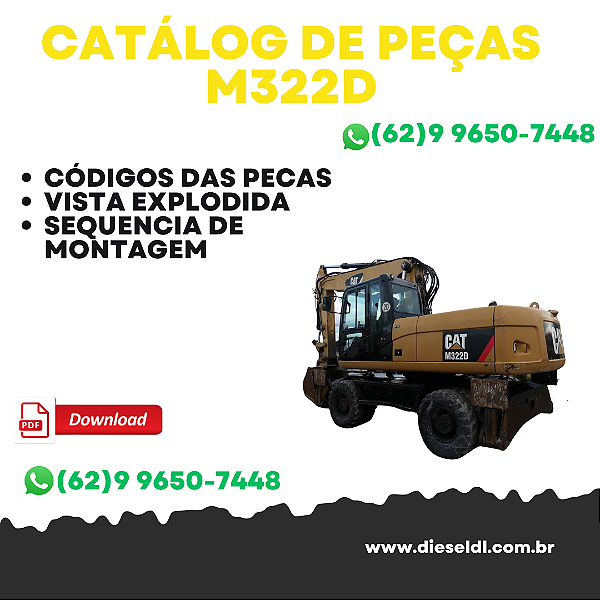 CATÁLOGO DE PEÇAS ESCAVADEIRA  M322D CAT