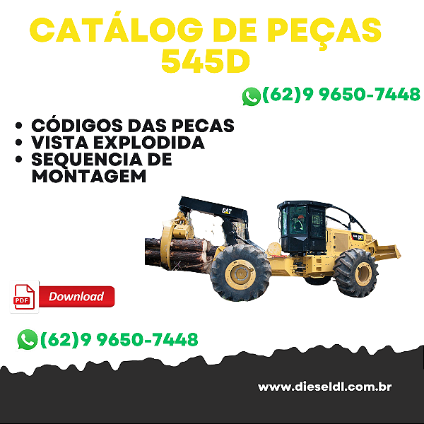 CATÁLOGO DE PEÇAS SKIDDER 545D  CAT