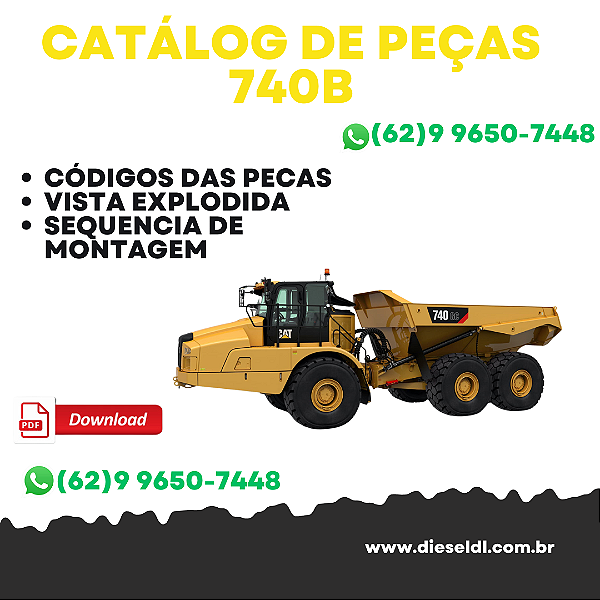 CATÁLOGO DE PEÇAS 740B CAMINHÃO ARTICULADO  CAT