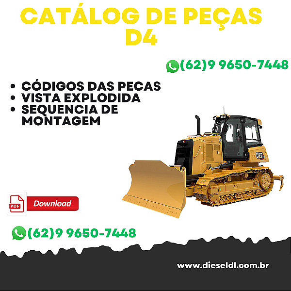 CATÁLOGO DE PEÇAS D4 TRATOR ESTEIRAS  CAT
