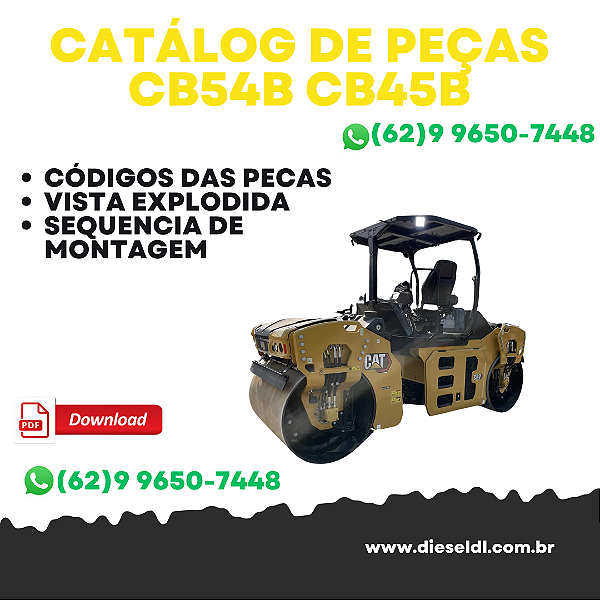 CATÁLOGO DE PEÇAS CB54B CB44B COMPACTADOR ASFÁLTICO  CAT