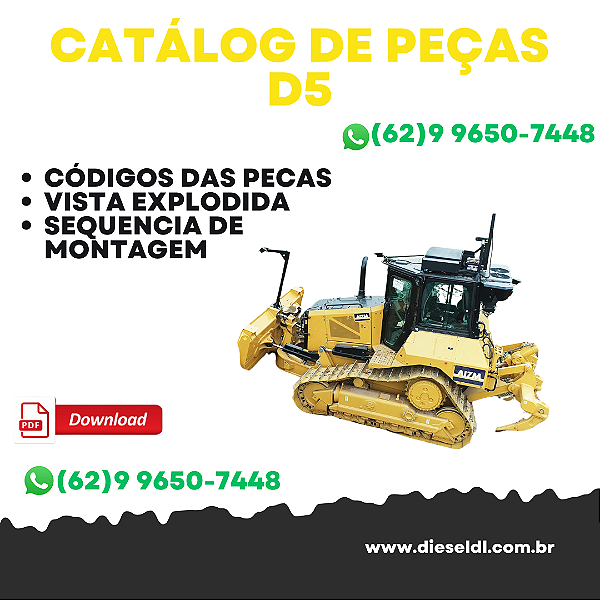 CATÁLOGO DE PEÇAS D5 TRATOR ESTEIRAS CAT