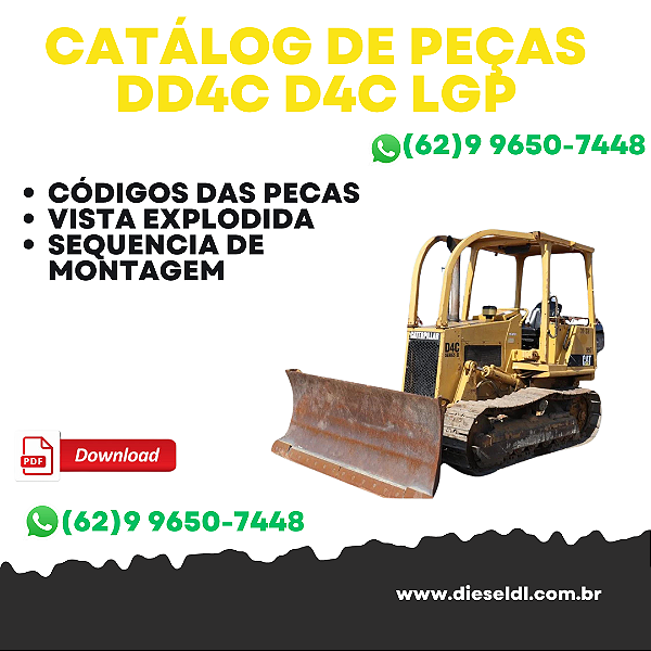 CATÁLOGO DE PEÇAS D4C D4C LGP TRATOR ESTEIRAS CAT