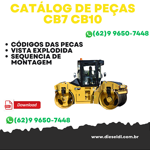 CATÁLOGO DE PEÇAS CAT CB7 CB10 COMPACTADOR ASFALTICO CAT