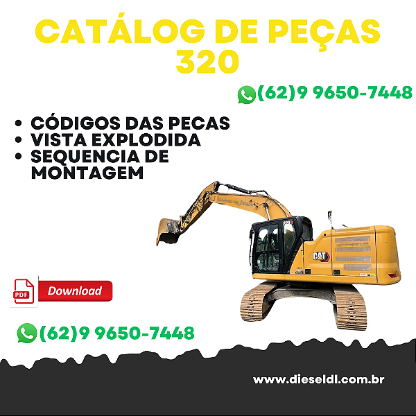 CATÁLOGO DE PEÇAS ESCAVADEIRA 320  2019 CAT