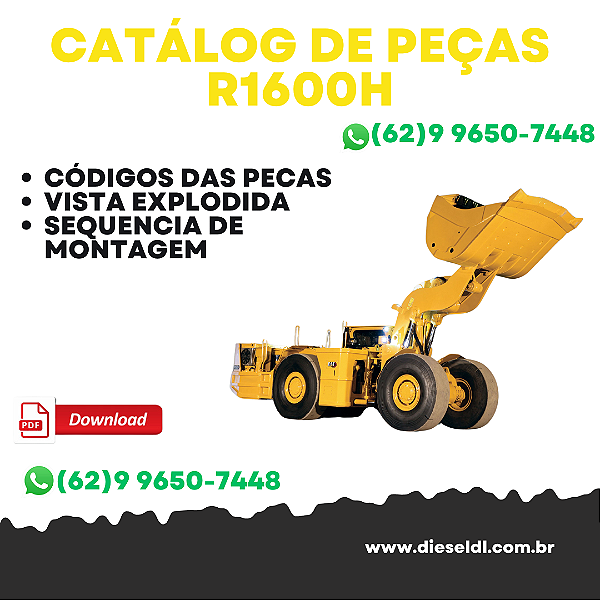 CATÁLOGO DE PEÇAS R1600H CARREGADEIRA DE MINERAÇÃO  CAT