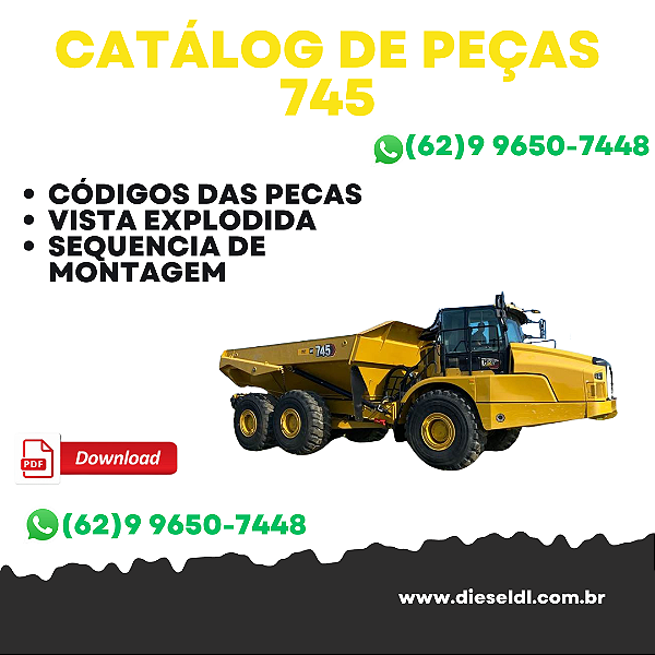 CATÁLOGO DE PEÇAS 745 CAMINHÃO ARTICULADO  CAT