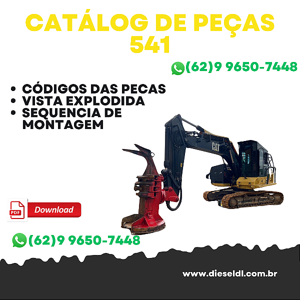 CATÁLOGO DE PEÇAS 541 FELLER BUNCHER DE ESTEIRAS  CAT
