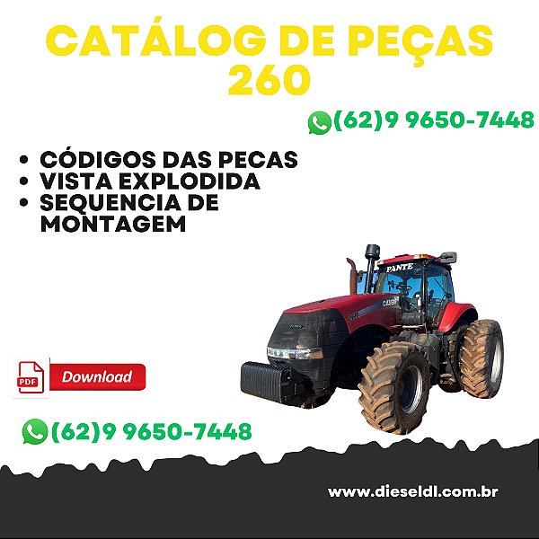 CATÁLOGO DE PEÇAS TRATOR MAGNUM 260  CASE IH