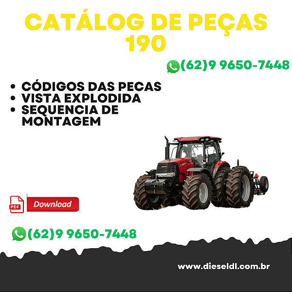 CATÁLOGO DE PEÇAS TRATORES MXM 120 130 140 155 175 190  CASE IH