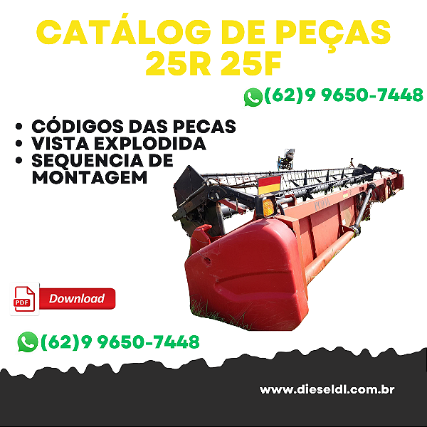 CATÁLOGO DE PEÇAS PLATAFORMA 25R 25F  CASE IH