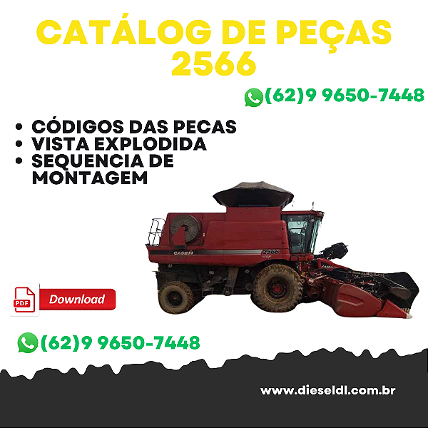 CATÁLOGO DE PEÇAS COLHEITADEIRA 2566  CASE IH