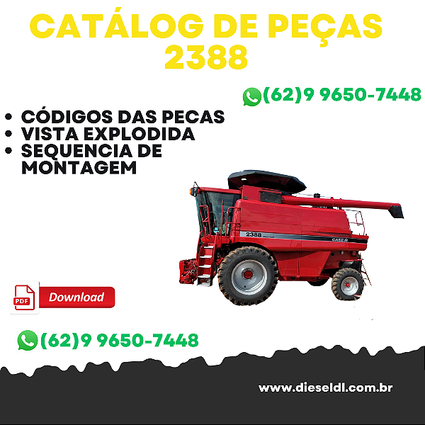 CATÁLOGO DE PEÇAS COLHEITADEIRA 2388  CASE IH