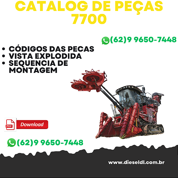 CATÁLOGO DE PEÇAS COLHEDORA DE CANA 7700   CASE IH