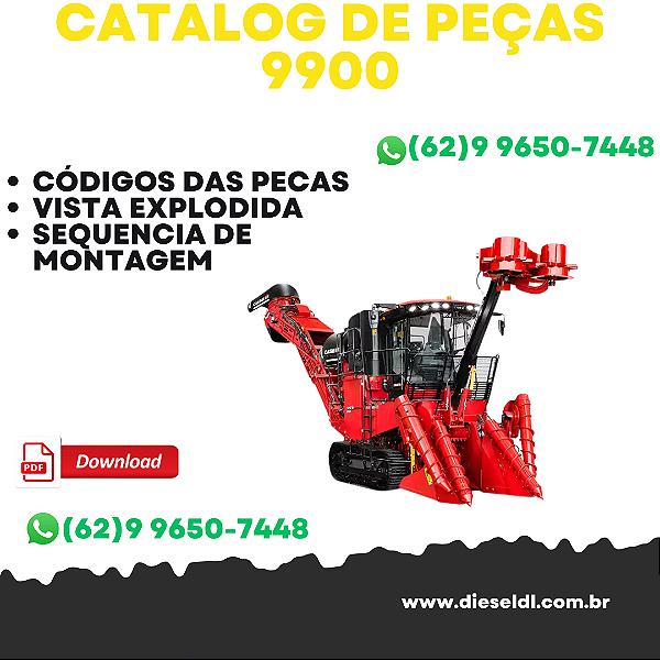 CATÁLOGO DE PEÇAS  COLHEDORA DE CANA AUSTOFT 9900  CASE IH