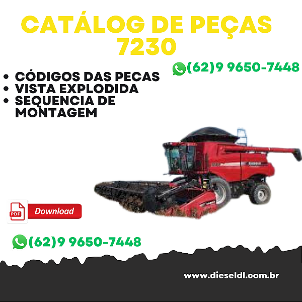 CATÁLOGO DE PEÇAS COLHEITADEIRAS 7230 8230 9230 AXIAL FLOW CASE IH