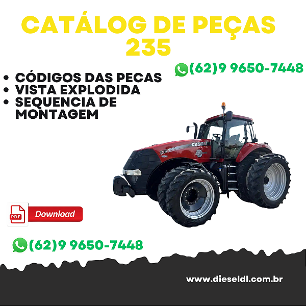 CATÁLOGO DE PEÇAS TRATOR  MAGNUM 235 TIER 4A CASE IH