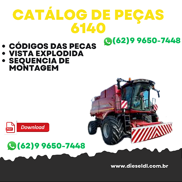 CATÁLOGO DE PEÇAS COLHEITADEIRA  6140 CASE IH