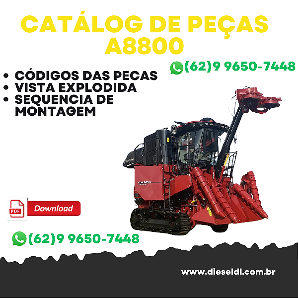 CATÁLOGO DE PEÇAS COLHEDORA A8000 A8800 CASE IH