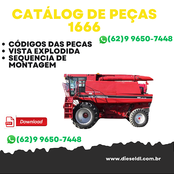 CATÁLOGO DE PEÇAS COLHEITADEIRA 1666 CASE IH