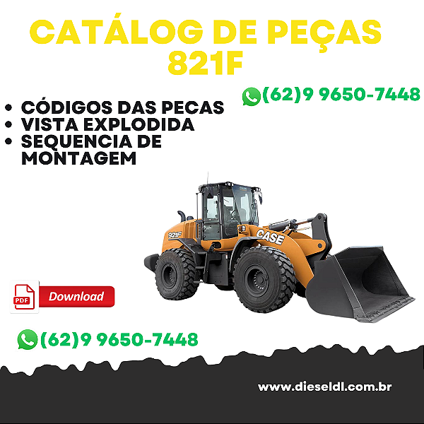 CATÁLOGO DE PEÇAS CARREGADEIRA  821F 921F  CASE