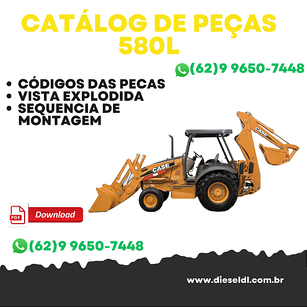 CATÁLOGO DE PEÇAS RETROESCAVADEIRA 580L SERIE 1  CASE