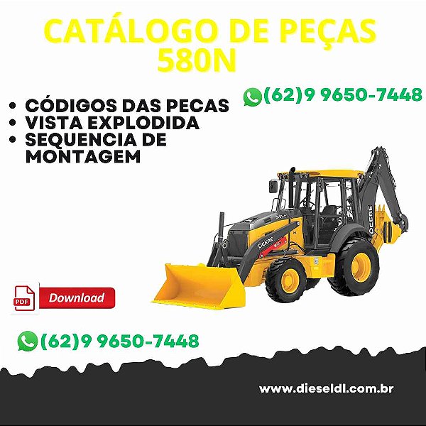 CATÁLOGO DE PEÇAS RETROESCAVADEIRA 580N  CASE