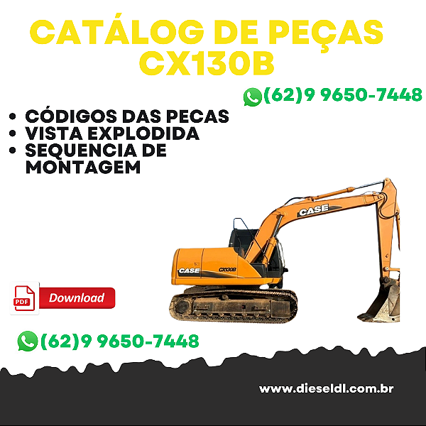 CATÁLOGO DE PEÇAS ESCAVADEIRA  CX130B CASE