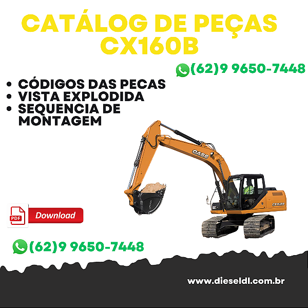 CATÁLOGO DE PEÇAS  ESCAVADEIRA  CX160B  CASE